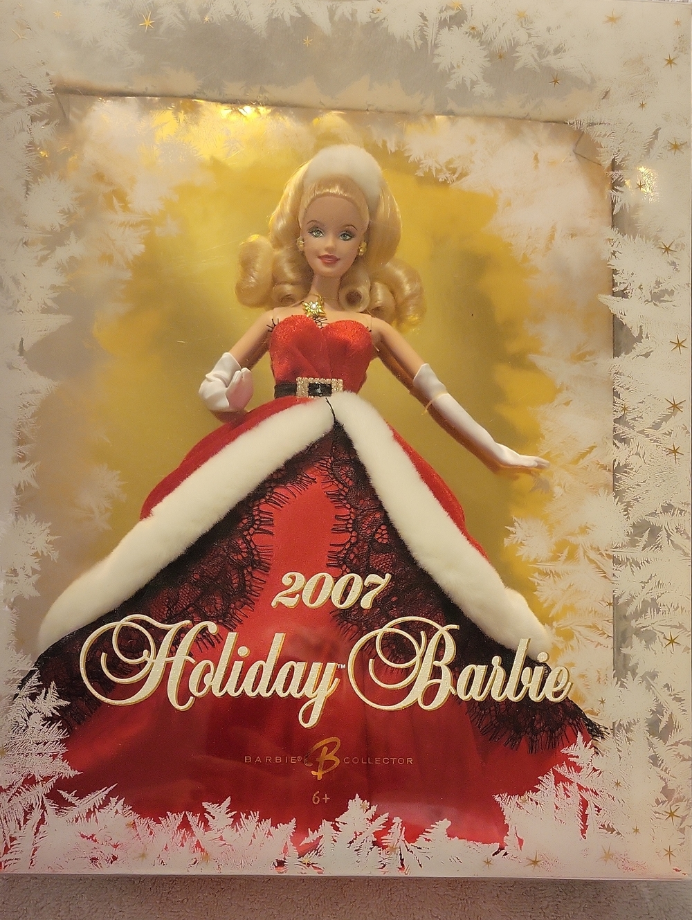 Mattel 2007 Holiday Barbie Doll - Red and White